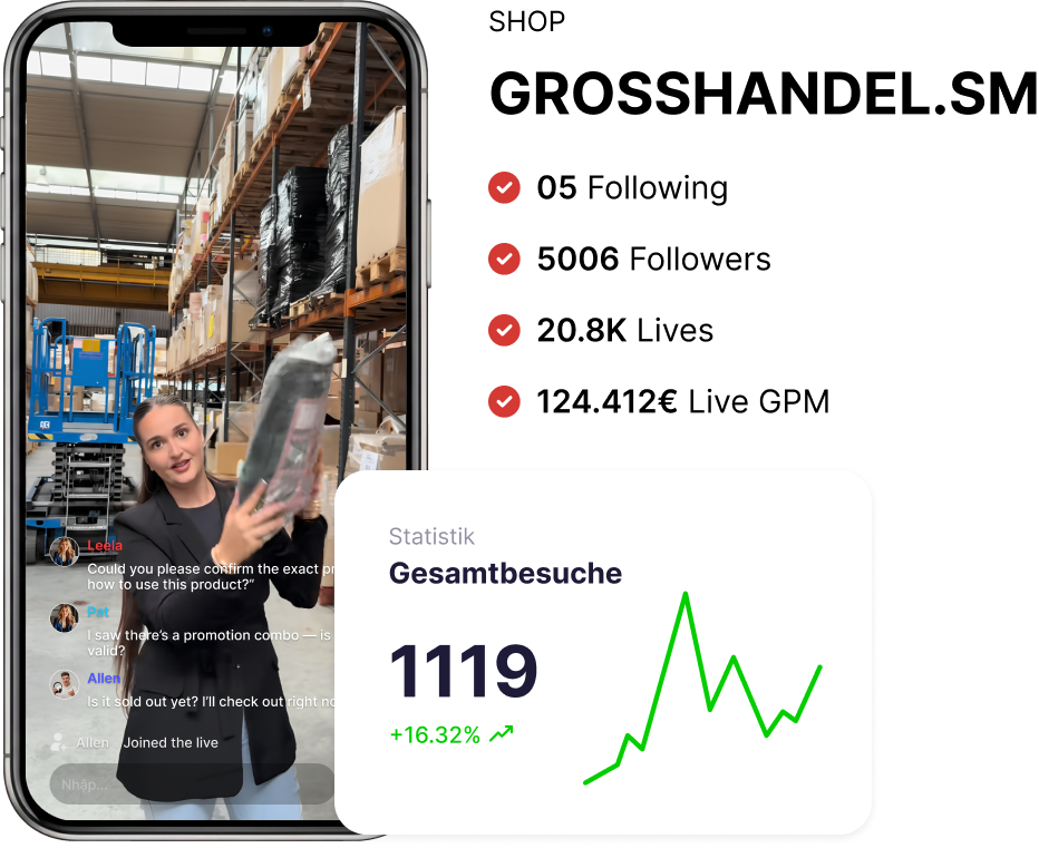TikTok Shop Mockup